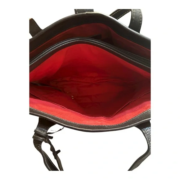 Dooney & Bourke Black Leather Tote - Picture 9 of 12